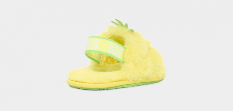 Ugg Fluff Yeah Pineapple Stuffie Tofflor Barn Gula | JV6504178