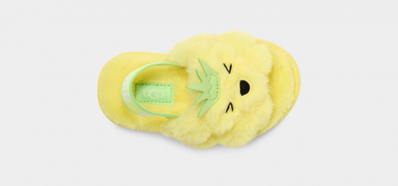 Ugg Fluff Yeah Pineapple Stuffie Tofflor Barn Gula | JV6504178