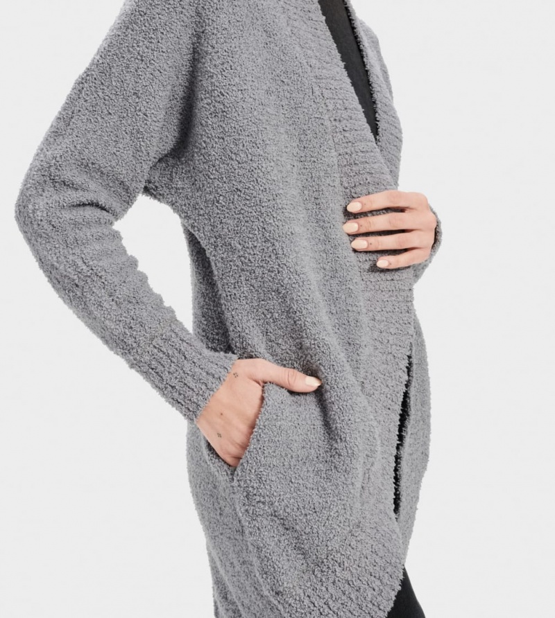 Ugg Fremont Cardigan Dam Grå | IY3860749