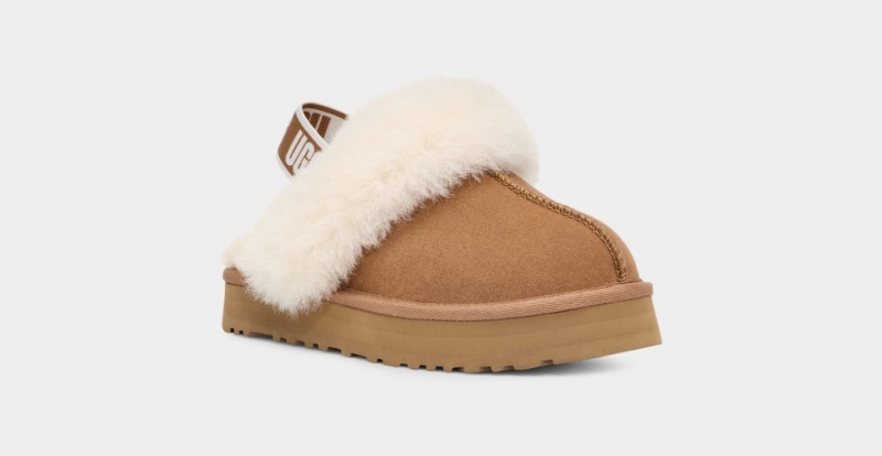 Ugg Funkette Tofflor Barn Bruna | XL4627908