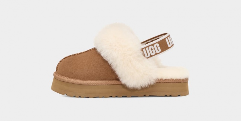 Ugg Funkette Tofflor Barn Bruna | XL4627908