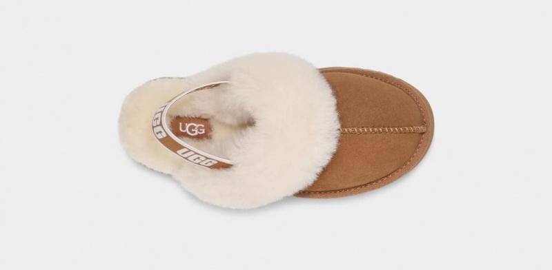 Ugg Funkette Tofflor Barn Bruna | XL4627908