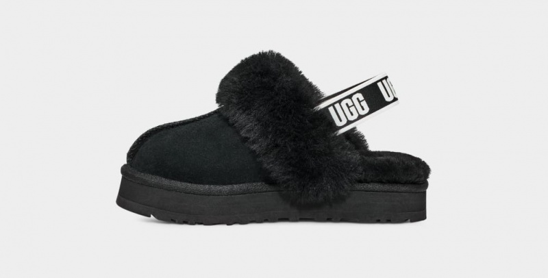 Ugg Funkette Tofflor Barn Svarta | BY4123508