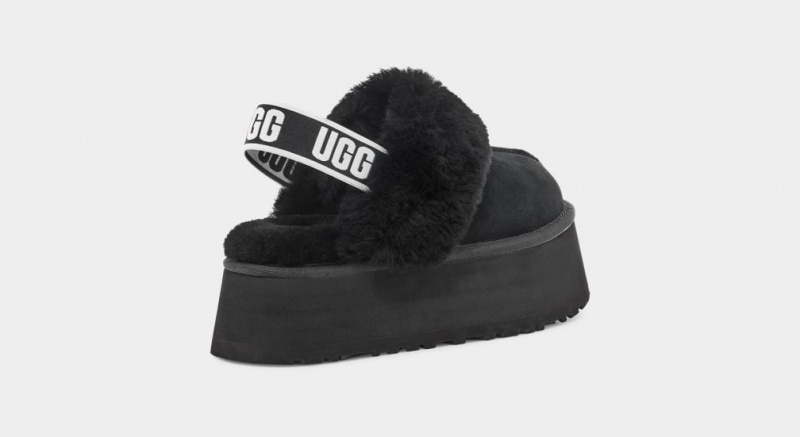 Ugg Funkette Tofflor Dam Svarta | NM3426581