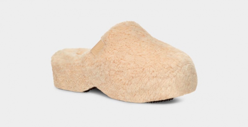 Ugg Fuzz Sugar Clogs Dam Beige | XL8032964