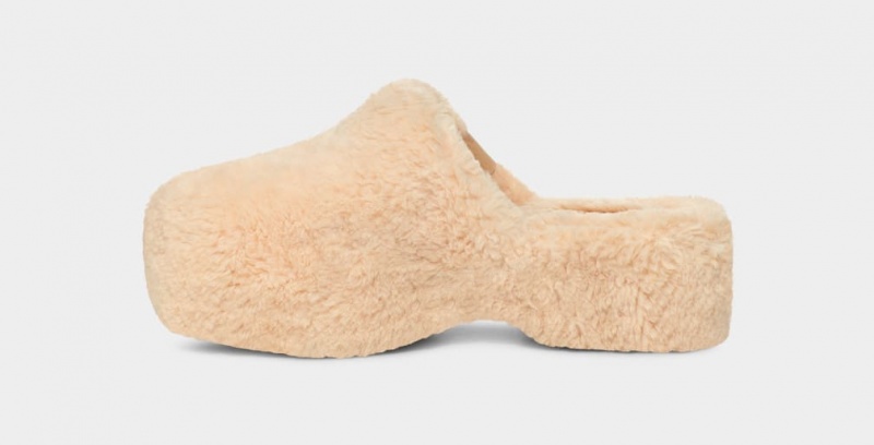 Ugg Fuzz Sugar Clogs Dam Beige | XL8032964