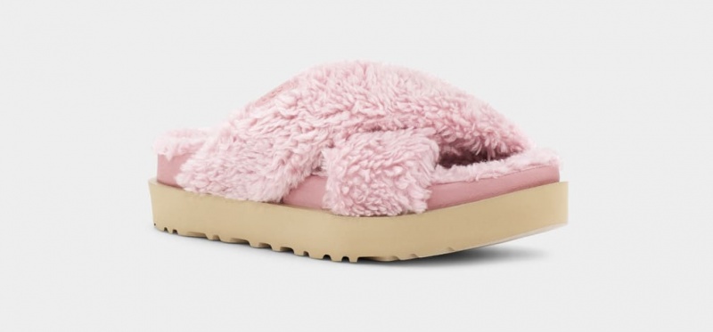 Ugg Fuzz Sugar Cross Badtofflor Dam Rosa | BA7159823