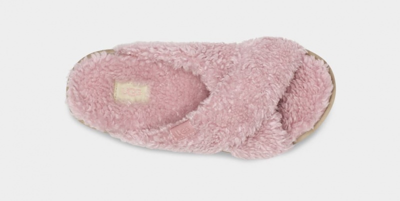 Ugg Fuzz Sugar Cross Badtofflor Dam Rosa | BA7159823