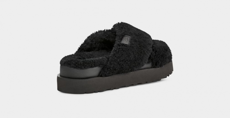 Ugg Fuzz Sugar Cross Tofflor Dam Svarta | WM8653407