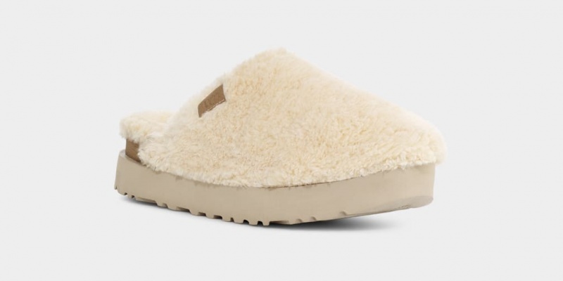 Ugg Fuzz Sugar Mockasiner Dam Beige | UX1742309