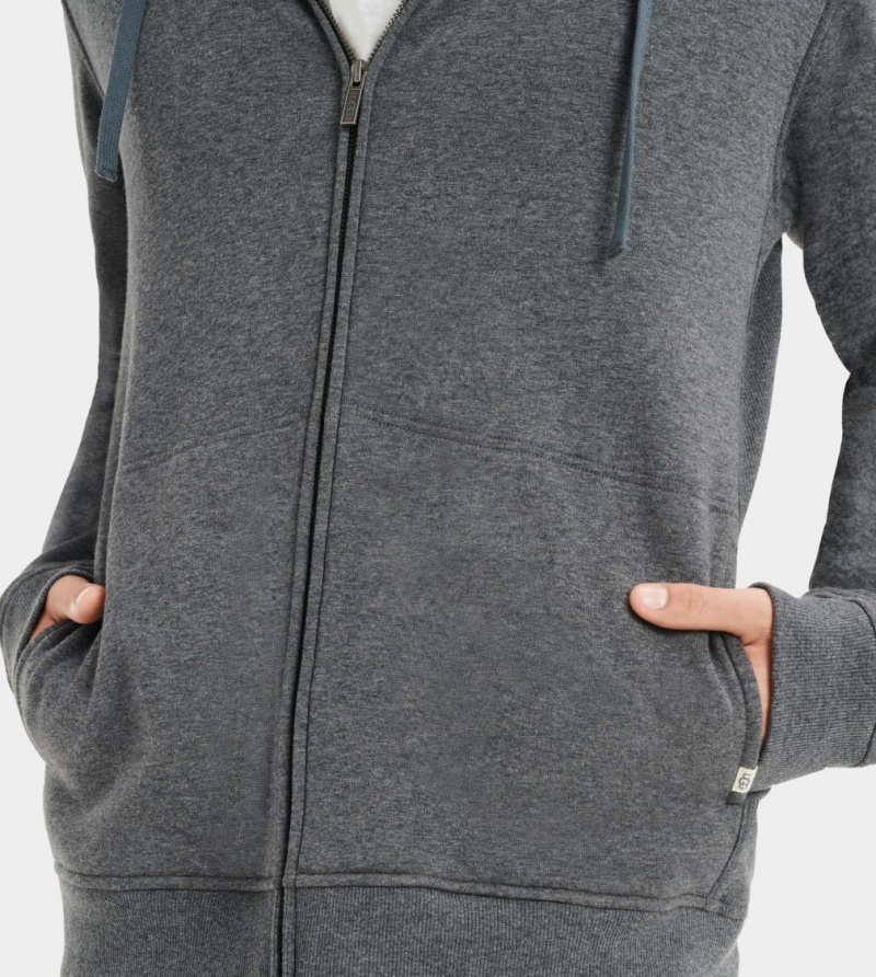 Ugg Gordon Zipped Hoodie Herr Grå | NG3489125