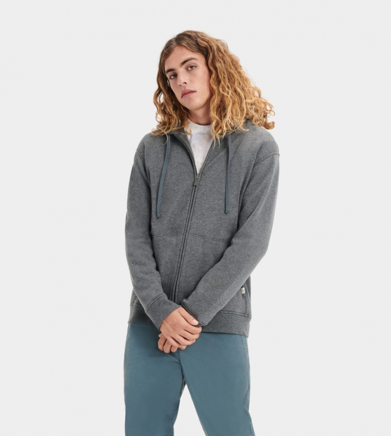 Ugg Gordon Zipped Hoodie Herr Grå | NG3489125