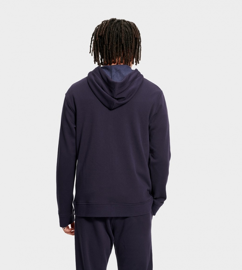 Ugg Gordon Zipped Hoodie Herr Marinblå | QW6158049