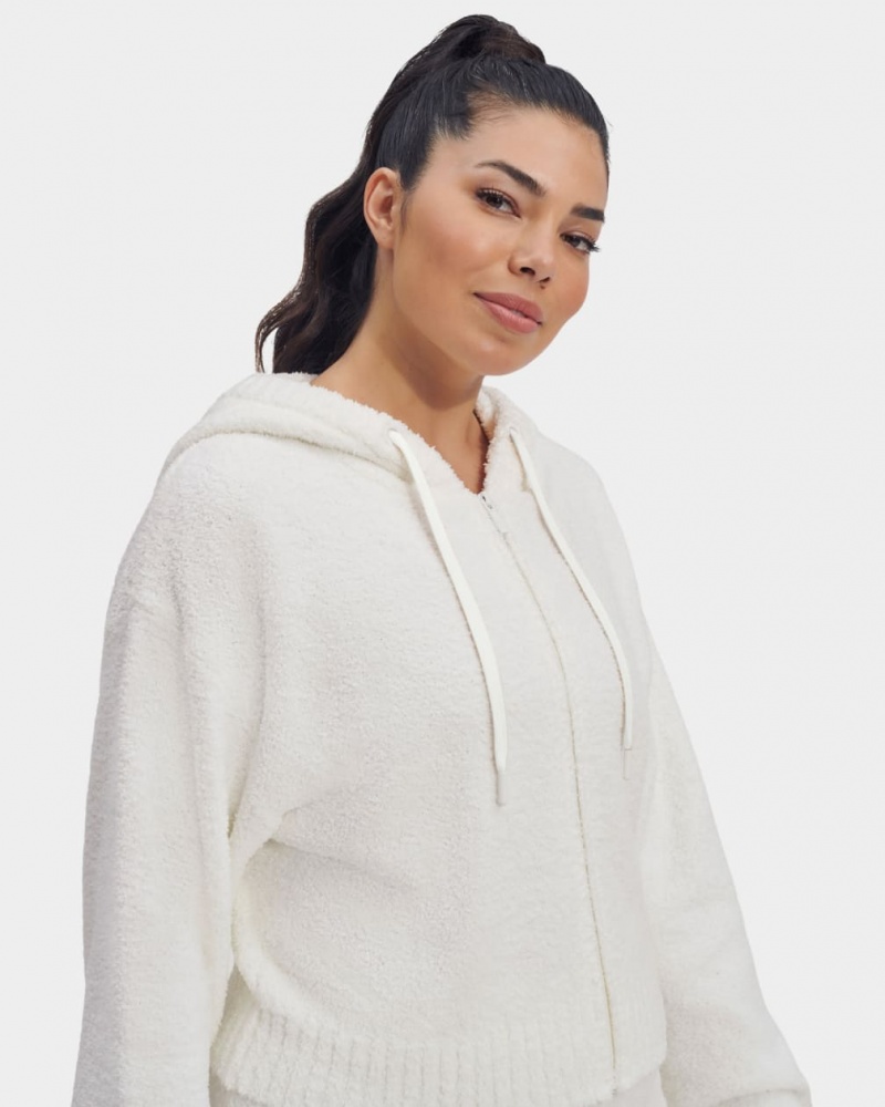 Ugg Hana Zip Hoodie Dam Grädde | TA9103754