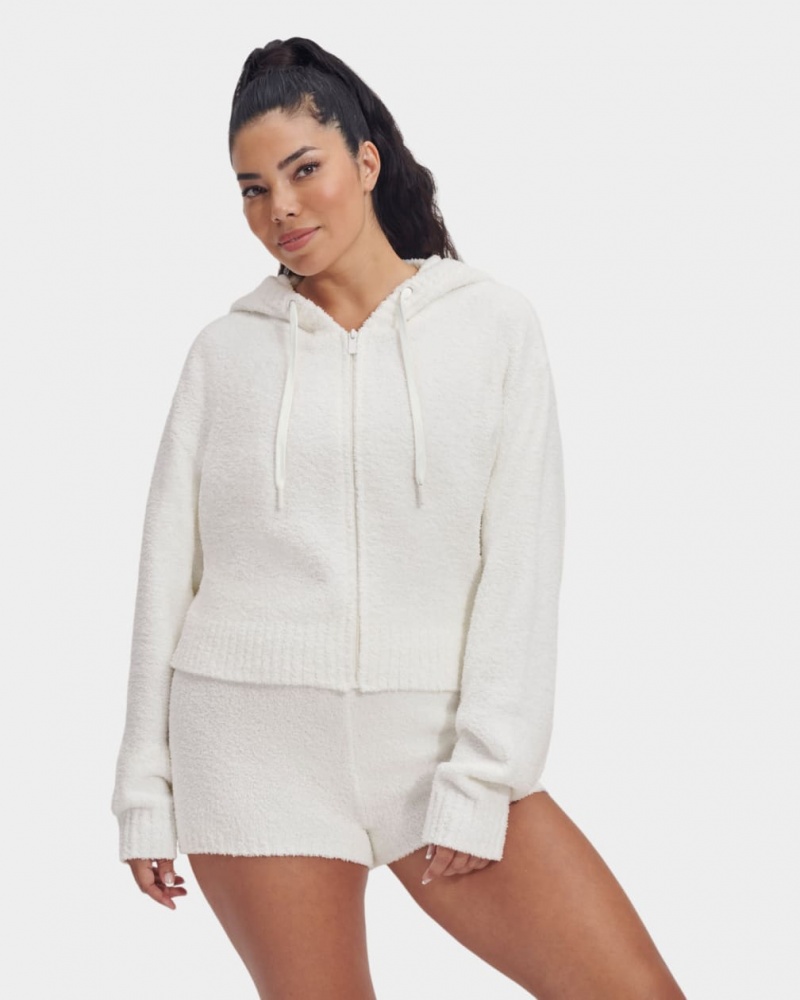 Ugg Hana Zip Hoodie Dam Grädde | TA9103754