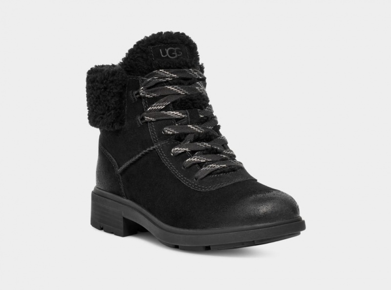 Ugg Harrison Cozy Spets Stövlar Dam Svarta | WV7506289