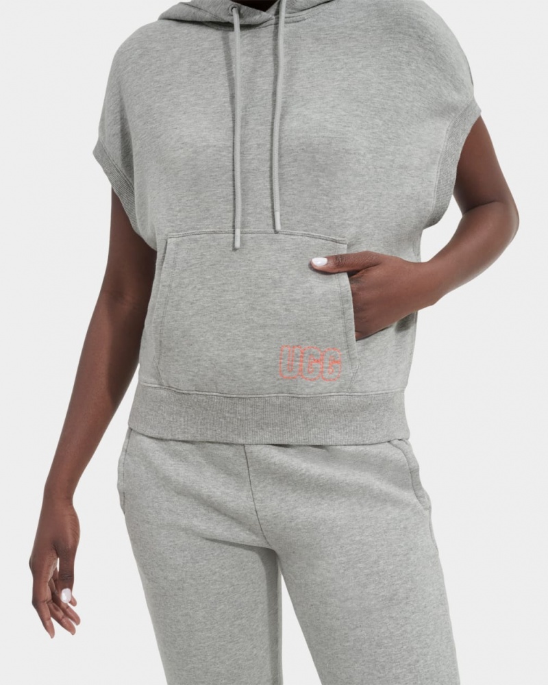 Ugg Jessikah Ärmlös Hoodie Dam Grå | HS6853702