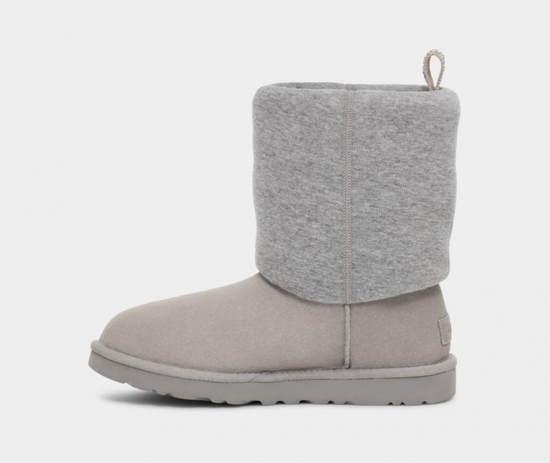 Ugg Klassiska Fur Jersey Cozy Stövlar Dam Grå | WC5782643