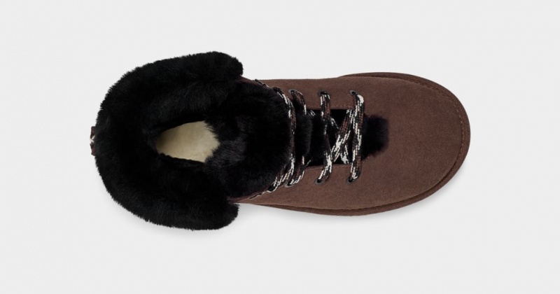 Ugg Klassiska Mini Alpine Spets Stövlar Dam Bruna | HQ9863457