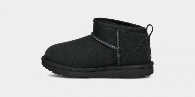 Ugg Klassiska Ultra Mini Stövlar Barn Svarta | PK4103789