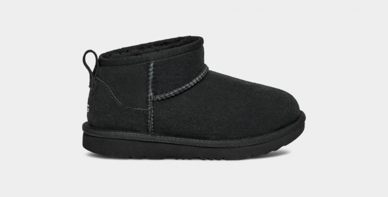 Ugg Klassiska Ultra Mini Stövlar Barn Svarta | PK4103789