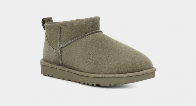 Ugg Klassiska Ultra Mini Stövlar Dam Gröna | IU3684071