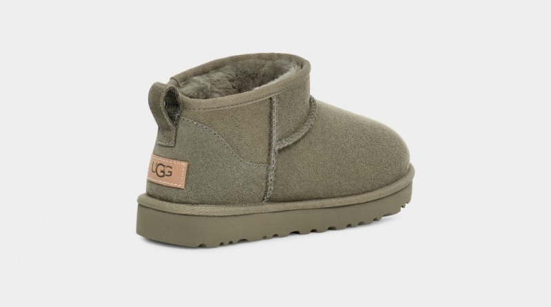 Ugg Klassiska Ultra Mini Stövlar Dam Gröna | IU3684071