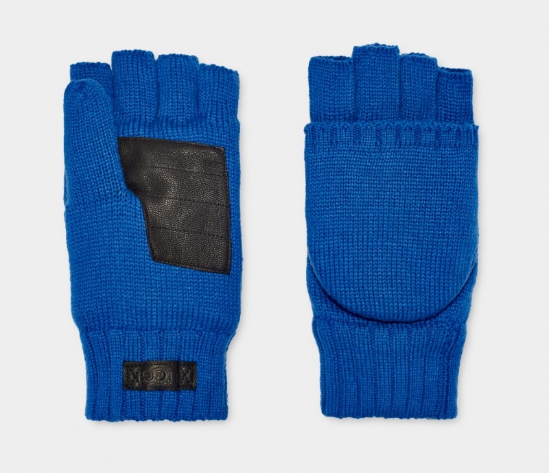 Ugg Knit Flip Mitten Handskar Herr Blå | JP6573814