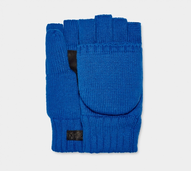 Ugg Knit Flip Mitten Handskar Herr Blå | JP6573814