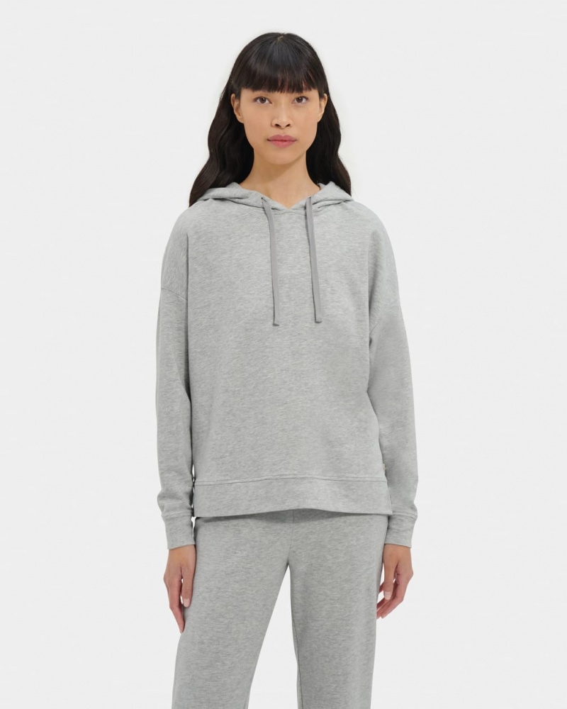 Ugg Kyree Micro Terry Hoodie Dam Grå | VO6528314