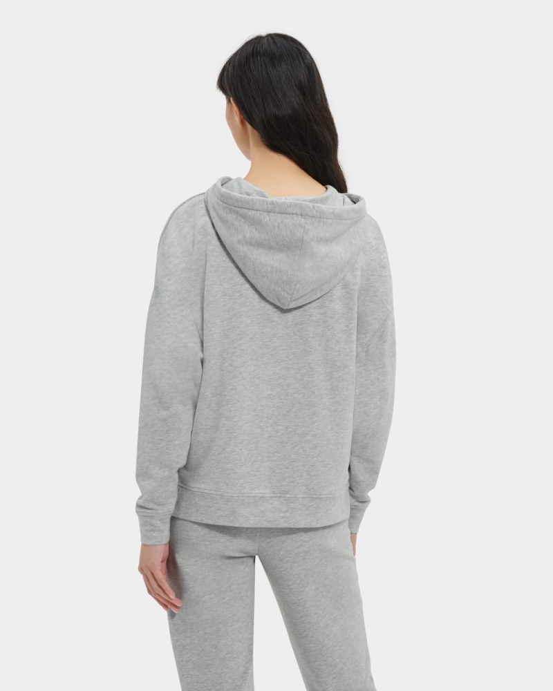 Ugg Kyree Micro Terry Hoodie Dam Grå | VO6528314