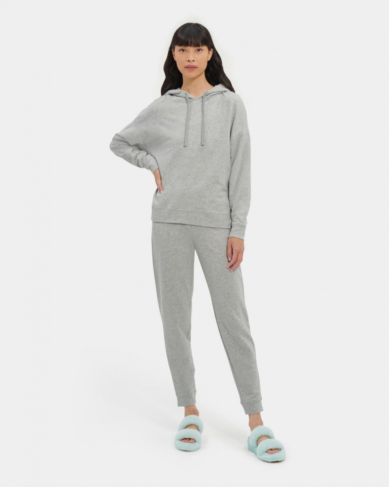 Ugg Kyree Micro Terry Hoodie Dam Grå | VO6528314