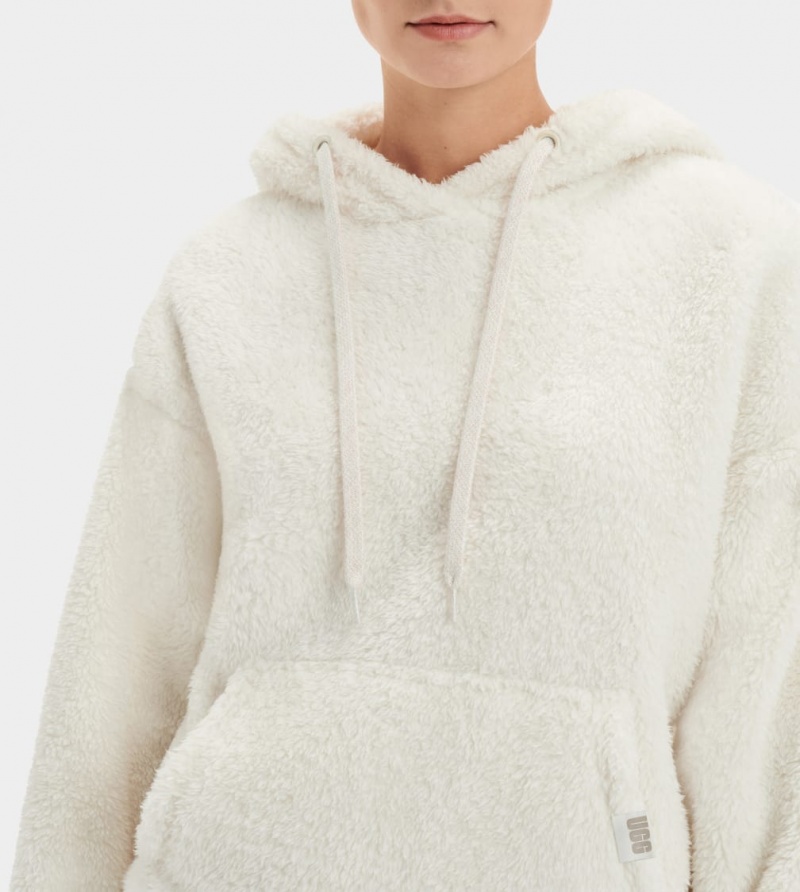 Ugg Loyra Sherpa Hoodie Dam Grädde | YF6804132