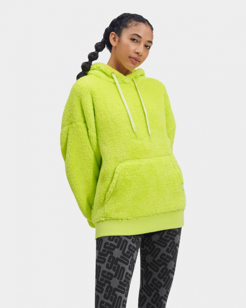 Ugg Loyra Sherpa Hoodie Dam Gröna | AW5498270