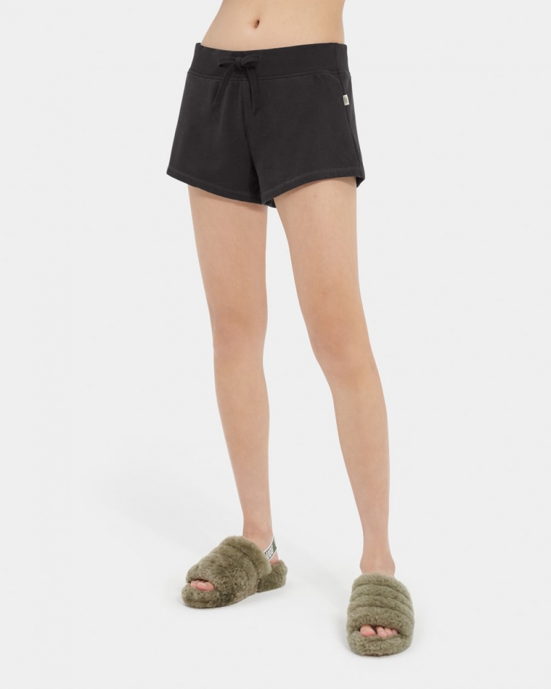 Ugg Maurice Micro Terrys Shorts Dam Svarta | EZ8063571