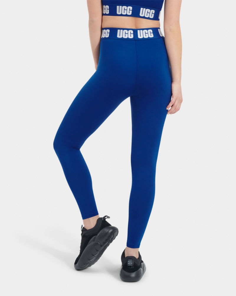 Ugg Mckena Logo Leggings Dam Mörkblå | DZ5891637