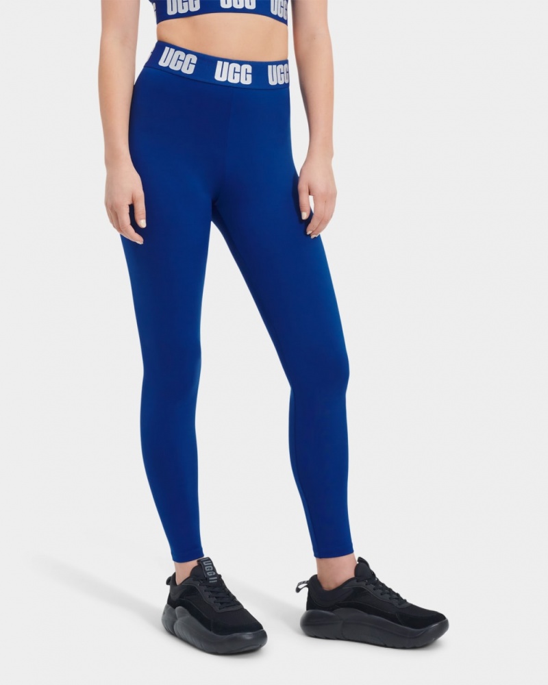 Ugg Mckena Logo Leggings Dam Mörkblå | DZ5891637