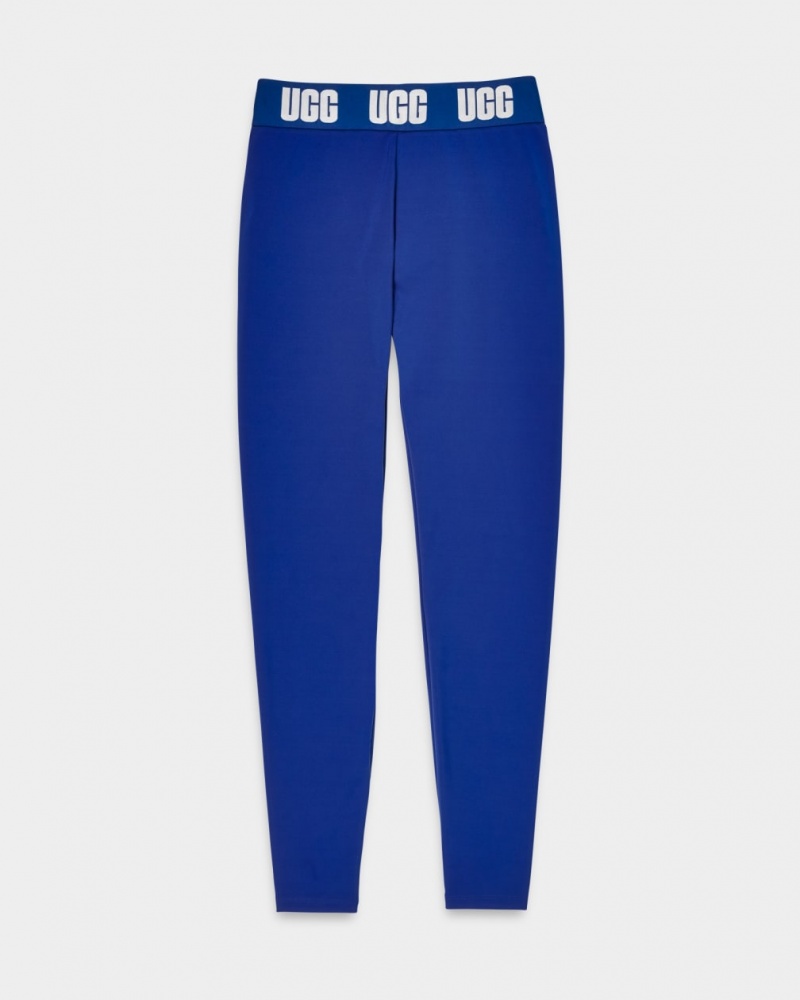 Ugg Mckena Logo Leggings Dam Mörkblå | DZ5891637