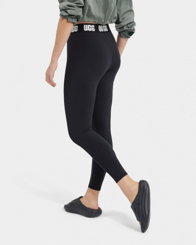 Ugg Mckena Logo Leggings Dam Svarta | AL2093685