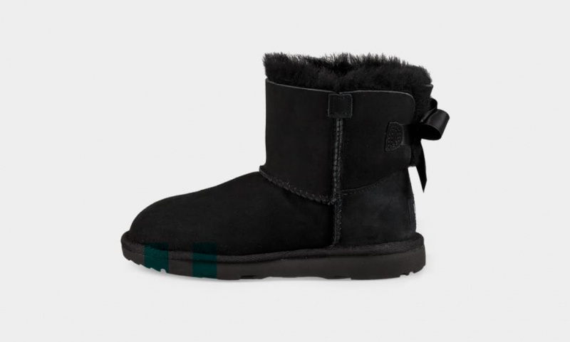 Ugg Mini Bailey Bow II Stövlar Barn Svarta | MO4816075