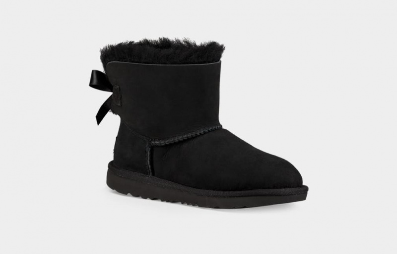 Ugg Mini Bailey Bow II Stövlar Barn Svarta | MO4816075