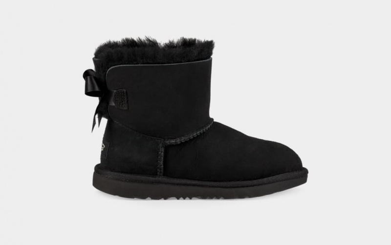 Ugg Mini Bailey Bow II Stövlar Barn Svarta | MO4816075