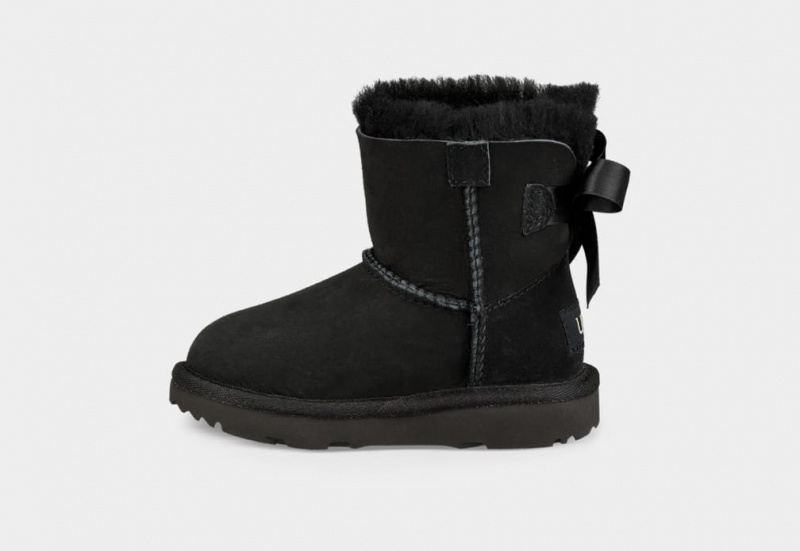 Ugg Mini Bailey Bow II Stövlar Barn Svarta | VT0439275