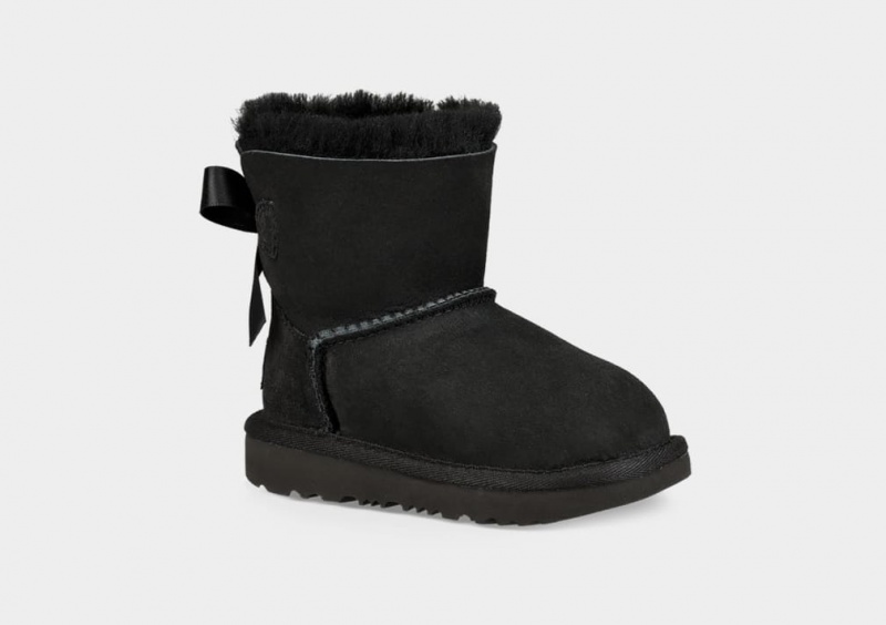 Ugg Mini Bailey Bow II Stövlar Barn Svarta | VT0439275