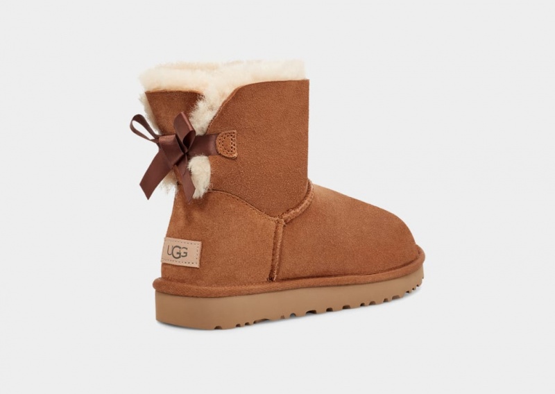 Ugg Mini Bailey Bow II Stövlar Dam Bruna | AX0463291