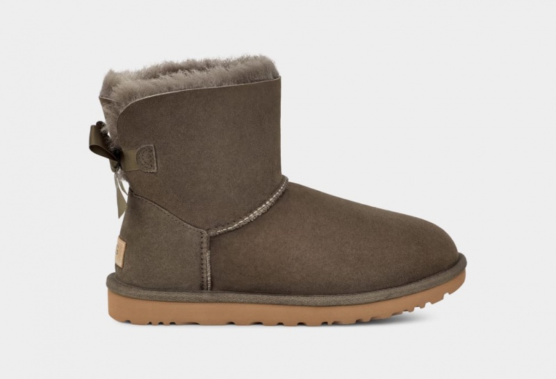 Ugg Mini Bailey Bow II Stövlar Dam Grå | LZ5714980