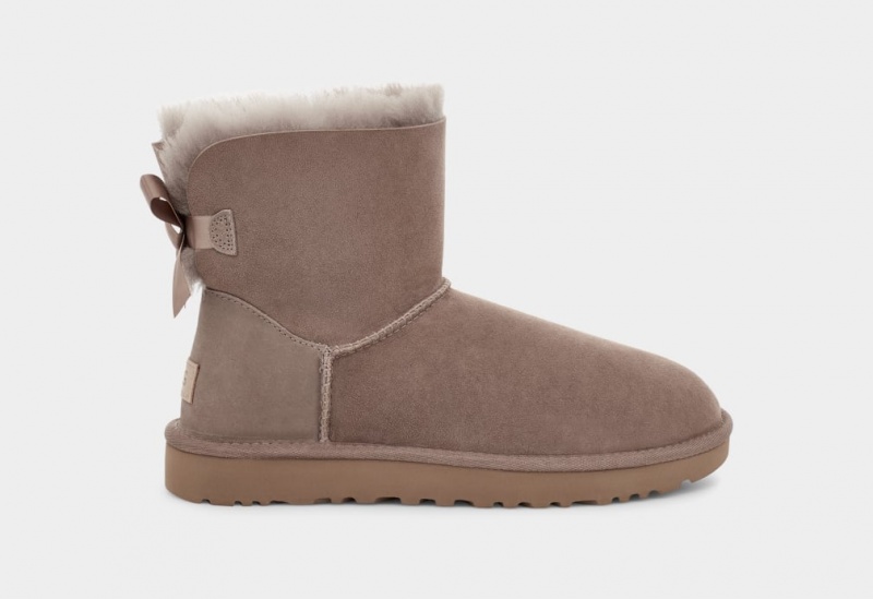 Ugg Mini Bailey Bow II Stövlar Dam Grå | QP8493176