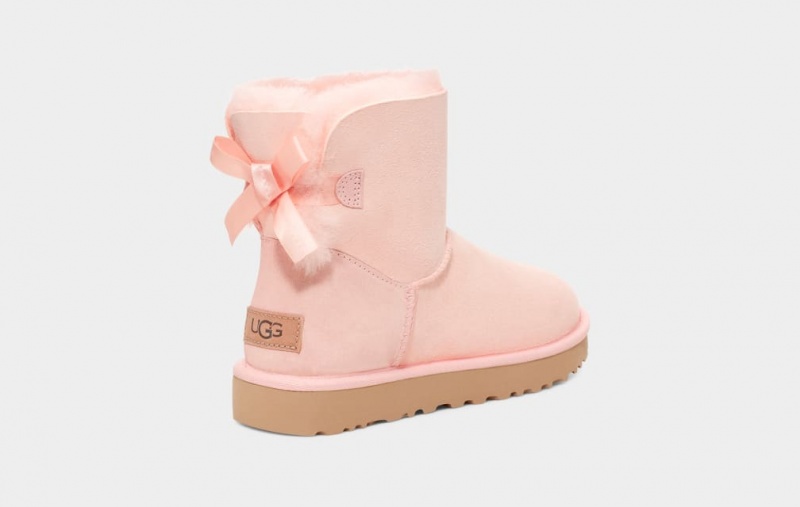 Ugg Mini Bailey Bow II Stövlar Dam Rosa | XT4571639