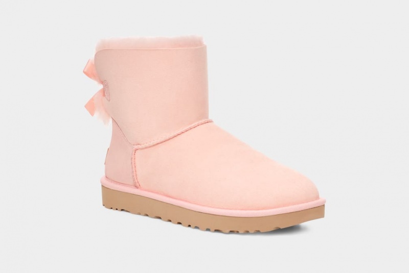 Ugg Mini Bailey Bow II Stövlar Dam Rosa | XT4571639