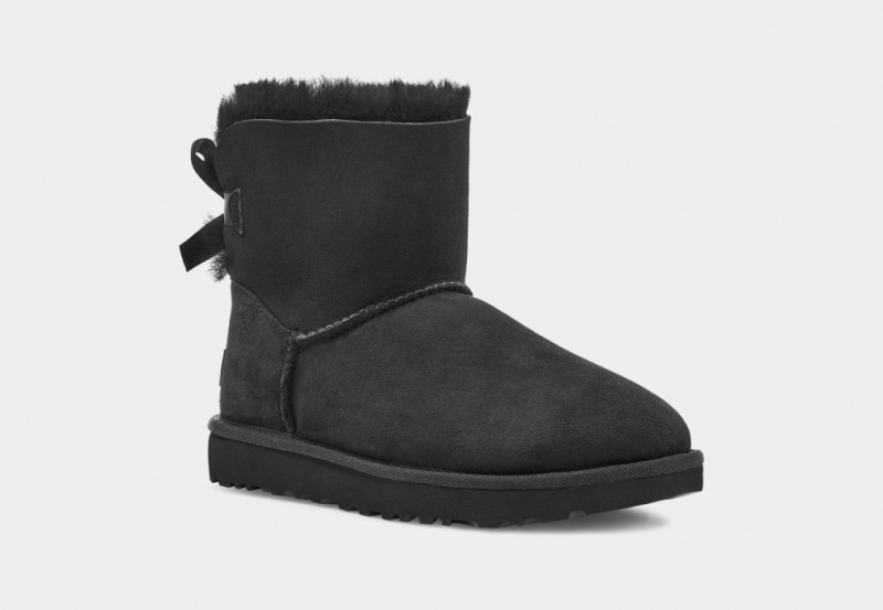 Ugg Mini Bailey Bow II Stövlar Dam Svarta | GU0834195